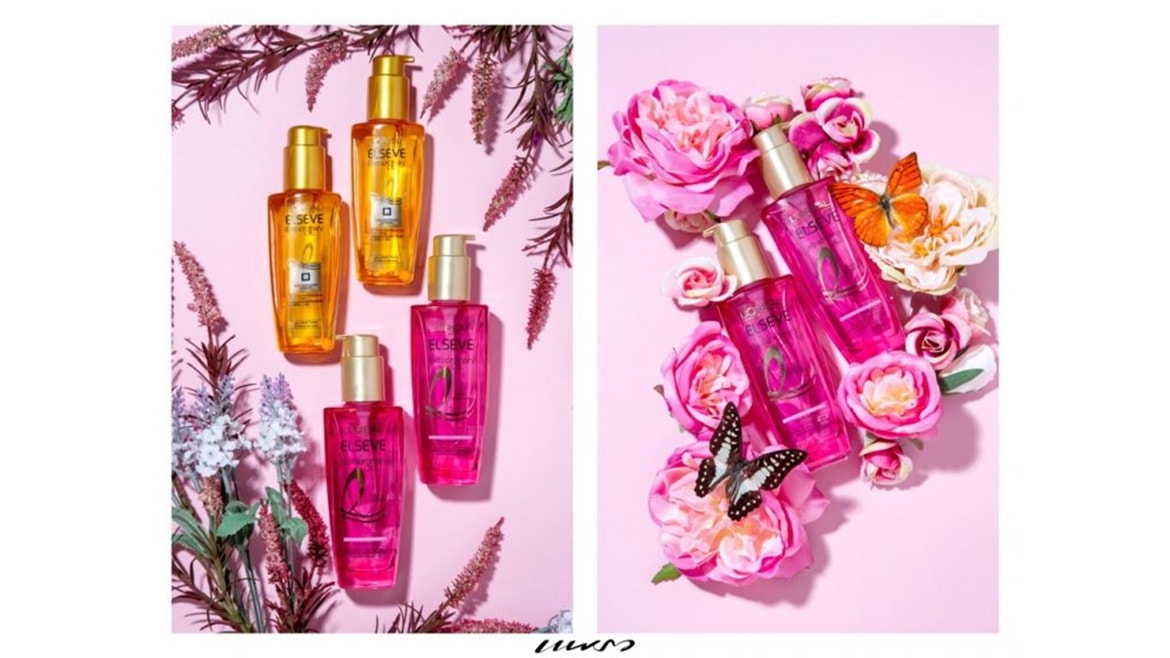 L’Oreal Paris Elseve Extraordinary Oil สูตรสีทองและสีชมพู